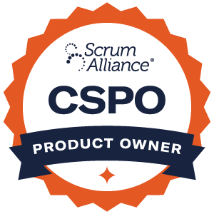 Scrum Alliance Certified Scrum Product Owner (CSPO) certification badge