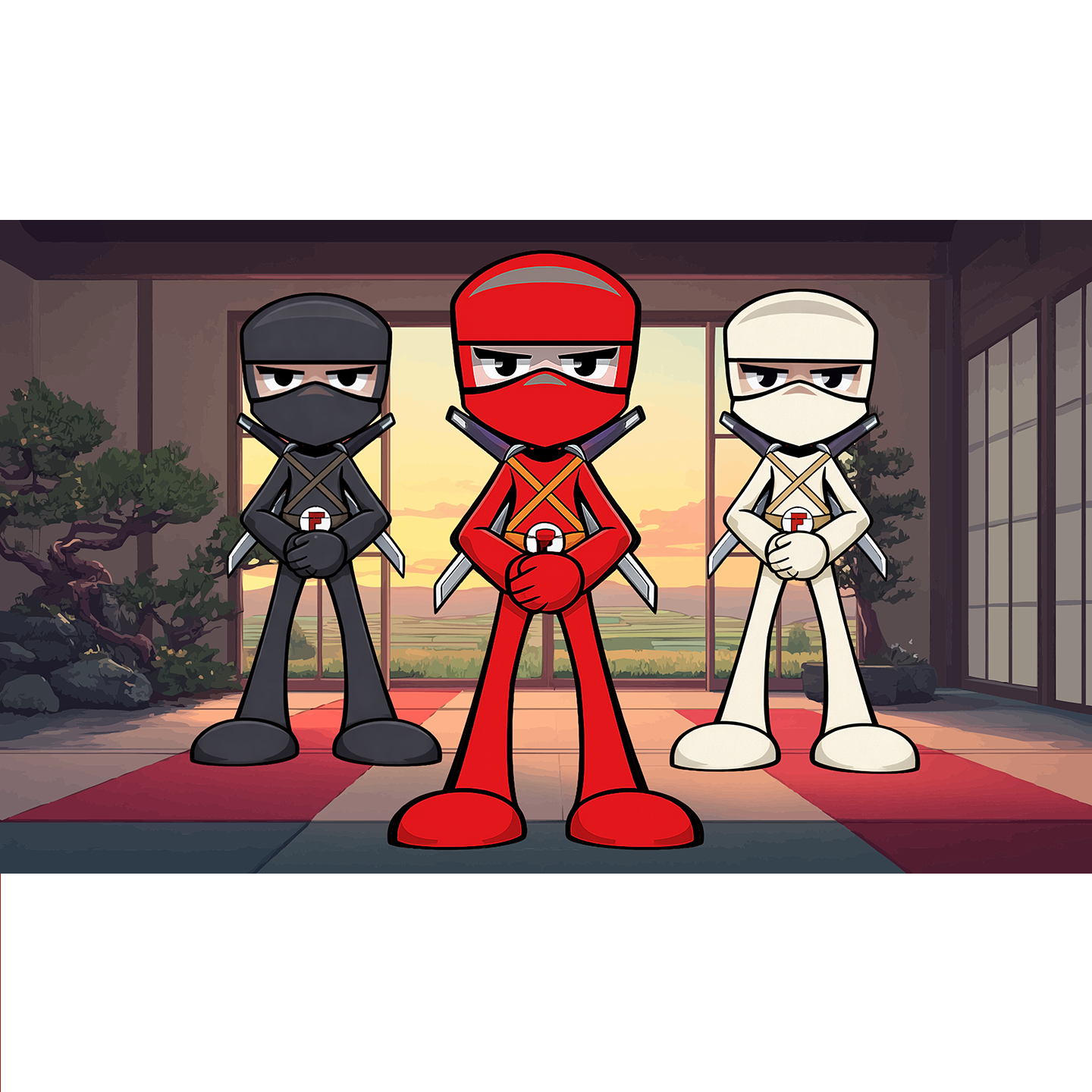 Three Fearless Agility ninjas presenting the certification choices